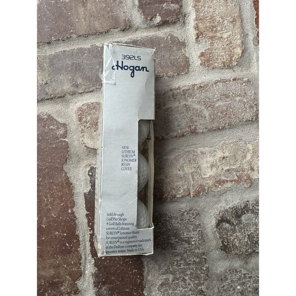 1990 Hogan 392LS 4 Golf Balls 90 Compression Lithium Surlyn Ionomer‎ Resin Cover - Picture 3 of 8